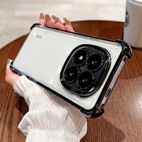 Étui de téléphone portable transparent en TPU souple antichoc avec côtés électro-plaqués de couleur pour Redmi Note 15 14 13 Pro 15C 14C 13C