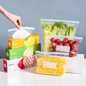 Custom Logo Clear Freezer Zipper <b>Bag</b> Plastic Ziplock Slider <b>Bags</b> For Fresh Food Packaging - Product Image 2