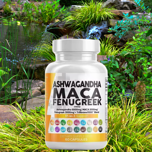 Ashwagandha Maca capsule con Maca fieno greco 17 in 1 integratore biologico di salute naturale a base di erbe capsule di energia Boost OEM - Product Image 3