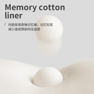 หมอนรองคอรูปตัวยูพร้อมลายปักผลไม้ เมมโมรี่โฟม รองรับต้นคอ ระบายอากาศได้ดี สำหรับสำนักงานและการงีบหลับ - Product Image 5