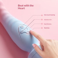 Le Ye Fabricant Vente en gros Vibrateur chauffant double extrémité à contrôle électrique, 50 décibels de bruit, pour masturbation féminine