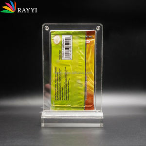 Boîte de rangement en plastique transparent en acrylique pour booster unique de cartes RAY YI Metazoo MTG Magic Yugioh Pokemon - Product Image 2