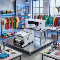 Venta caliente popular con calidad estable A3 DTF Impresora fácil de operar Multicolor escritorio camiseta transferencia térmica Dtf impresión