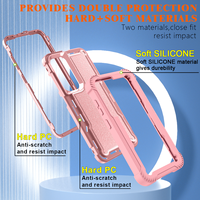 Prix usine coloré PC + TPU 2 en 1 Smartphone Defender Cover Case pour Samsung S24 Ultra 6.8 pouces