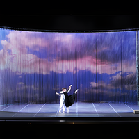 Écran de projection en maille holographique de haute qualité, semi-transparent, rideau d'entrée de scène, musée, holoscrim
