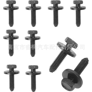 น็อตยู Shuangxuan M6x1.0 เหล็ก สำหรับยึดกันชนรถยนต์ น็อตยึดบังโคลน - Product Image 5