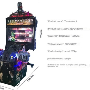 Máquina de Juego Arcade de Disparos Terminator <span class=keywords><strong>Salvation</strong></span> 4 con Pantalla LCD de 55 Pulgadas, Funciona con Monedas, en Venta - Product Image 5