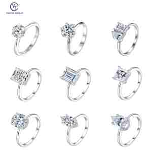 Обручальное кольцо с муассанитом - Product Image 1