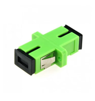 Adaptateur de fibre optique monomode simple SC/APC, coupleur en plastique vert et métal SM/MM pour FTTH FTTB FTTX