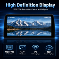 Écran tactile LCD 12,3 pouces, système Android, CarPlay/HiCar/Android Auto sans fil, support de tableau de bord portable USB pour BMW, 1 an