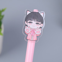 Stylos à bille gel à pression Morandi Macaron couleur unie 0,7 mm, papeterie en plastique pour l'apprentissage et le bureau