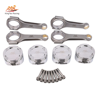 Kit de pistons et de bielles forgés pour moteur de course automobile 1ZZ pour Toyota Corolla Celica MR2 1.8L 1ZZ-FE