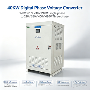 40KW Single Phase to Three Phase Converter 220V to 380V Frequency Inverter for AC Motor <strong>Compressor</strong> Laser Cutting Machine <strong>Use</strong> - Product Image 1