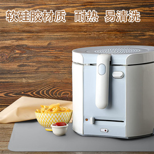 Silicone Kitchen Countertop Mat 600x550mm 1.9mm Thick Heat Resistant Non Stick Easy Clean Square For Air Fryer Protection - Product Image 2