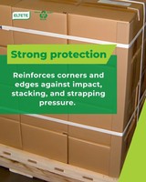 Vente en gros de panneau de protection d'angle en papier panneau de bord Corum pour l'emballage et la protection des palettes