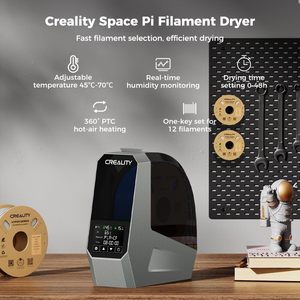 Séchoir à filament en plastique Creality Space Pi 1,75 mm avec écran tactile, compatible multi-matériaux, support de bobine - Product Image 2