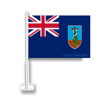 Drapeau d'Haïti pour voiture, drapeau de fenêtre de voiture en polyester avec mât inclus, décorations patriotiques pour les festivals, les célébrations et les défilés