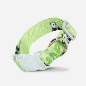 Collar de Nailon Estampado para Perro, Ajustable y Cómodo, con Anillo en D de Metal, Lindo Collar con Estampado Degradado de Panda para Perros - Product Image 3