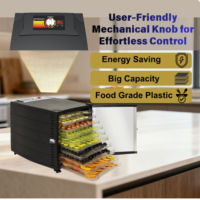 Déshydrateur alimentaire domestique en plastique à 10 et 8 plateaux pour fruits, légumes, aliments pour animaux et collations