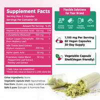Cápsulas Veganas de Glutatión y Clorofila de 1100mg de Chinaherbs Wholesale para Frescura Interna, Listas para Enviar, Precio al por Mayor