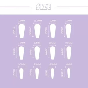 Z908 высококачественный собственный бренд ультра-короткие модные французские ногти в форме гроба ABS материал, специально разработанный для пальцев - Product Image 6