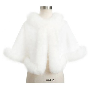 Mantella Antivento di Alta Qualità per Donna, Cappotto in Morbida Pelliccia, <span class=keywords><strong>Poncho</strong></span> Corto in Acrilico Lavorato a Maglia Effetto Pelliccia di Volpe, Versatile e alla Moda - Product Image 3