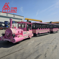 Train électrique sans rail pour parc d'attractions, capacité 40 personnes