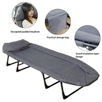 Fauteuil inclinable moderne Feistel pour bureau et extérieur, lit pliant portable au design minimaliste avec cadre métallique, idéal pour les pauses déjeuner, fermes et parcs