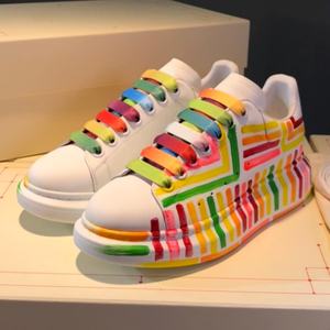 Zapatos Casuales de Malla con Cordones M Queen Originales de Alta Gama, Antideslizantes, Resistentes a los Golpes, Color Arcoíris, para Parejas, de Lujo - Product Image 1