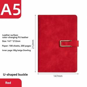 <b>Diary</b> Stationery Wholesale A5 Student <b>Notebooks</b> Leather-Covered Books Office Custom - Product Image 4