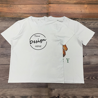 T-shirt à col rond imprimé graphique personnalisé de haute qualité 60 coton 40 polyester 180 GSM Jersey Blend Soft t-shirt pour hommes