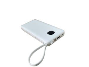 Batterie externe portable Li-Polymère 10000mAh 22.5W avec charge rapide PD, affichage LED, haute capacité, 3 câbles intégrés, pour utilisation en extérieur - Product Image 5