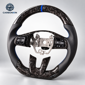 Volante Deportivo de Cuero con LED y Fibra de Carbono para HRV Civic Accord CRV XRV Fit - Accesorios de Auto de Alta Calidad - Product Image 3