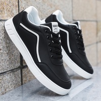Chaussures de sport décontractées pour hommes, respirantes, en mesh, solides, blanches, populaires, chaussures de mode pour étudiants