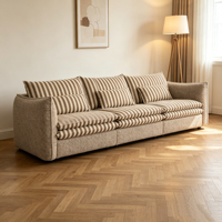 Canapé carré confortable rembourré en éponge au design moderne pour salons de villas et réceptions d'invités