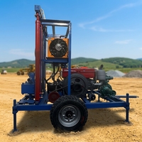 Offre Spéciale Mini Foreuse de Puits 200m, Petite Foreuse Portable pour Puits d'Eau, Foreuse Minière pour Puits Peu Profonds
