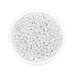 Perles de verre en forme de baguette de 3-4mm, couleurs vives nacrées, pour la fabrication de bracelets, accessoires de bricolage, perles dispersées - Product Image 2