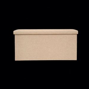 Modern Stool Living Room Furniture <b>Storage</b> Box Fabric Stainless Steel Bamboo Highest Quality Sample Available Stools Counter - Product Image 1
