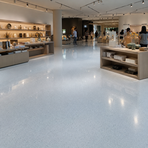 Piso de Terrazo Epóxico de Lujo, Impermeable, Resistente al Desgaste, Pintura para Pisos de Arena Coloreada, Revestimiento de Piso Comercial Moderno para Showroom - Product Image 5