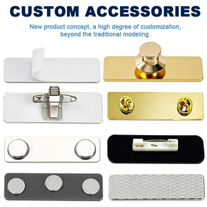 Etiquetas de Identificación Personalizadas de Metal para Personal de Tienda, Placas con Número de Empleado, Grabado Láser Magnético, Logotipo y Nombre, Venta Directa a Bajo Precio - Product Image 4