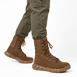 Botas Tácticas Impermeables de Nailon Marrón para Hombre SF48 713, Botas de Senderismo Antideslizantes para Todas las Estaciones - Product Image 2
