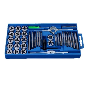 <b>Tap</b> <b>And</b> <b>Die</b> <b>Set</b> 40 Piece <b>Metric</b> Screw Thread Tool Kit For Metal Machining - Product Image 2