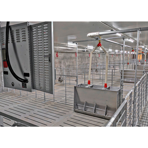 ที่ป้อนอาหารแบบปรับได้ทำจากสเตนเลสสองด้านอุปกรณ์ให้อาหารหมูแบบอัตโนมัติสำหรับฟาร์มหมู2025ใหม่ - Product Image 2