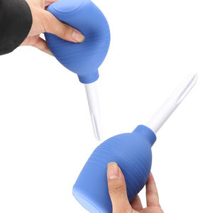 Caja personalizada gratis-Enema Rectal Sistema de limpieza de ducha Gel de silicona Bola azul para tapón de colon <span class=keywords><strong>anal</strong></span> - Product Image 5