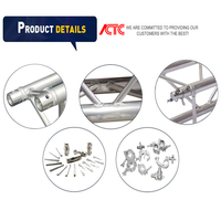 Estructura Truss de Aluminio de Buena Calidad con Certificación TUV para Escenario de Exhibición e Iluminación