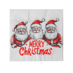Christmas Paper Napkins 330mmx330mm Thickened Disposable For Holiday Home Use - Product Image 5