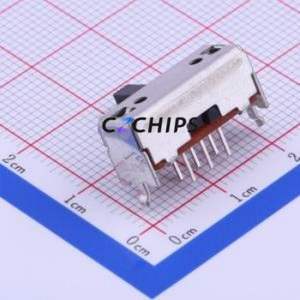 SSSU122200 Slide Switch Through hole Component (THT) Switch Double Pole Double Throw Rectangle Pin Header PC Pin 17.5mm - Product Image 2