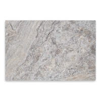 Tuiles de piscine d'hôtel de travertin blanc argenté naturel de début Tuile de marbre de travertin antique Pavé de modèle français