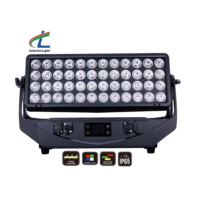 Luz LED RGBW Impermeable de 48X20W para Edificios con Segmentos de Píxeles, Control DMX512 RDM y Pantalla LCD para Arquitectura