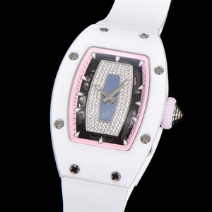 <span class=keywords><strong>Montre</strong></span> mécanique pour femme tendance RM0701 en céramique blanche, style étoile, entièrement sertie de diamants, <span class=keywords><strong>montre</strong></span> de luxe légère - Product Image 3